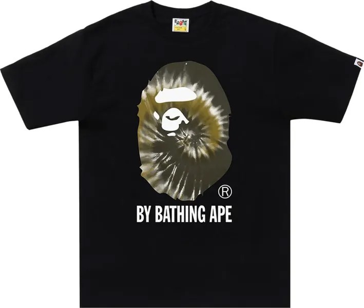 Футболка BAPE Tie Dye By Bathing Ape Tee 'Black', черный