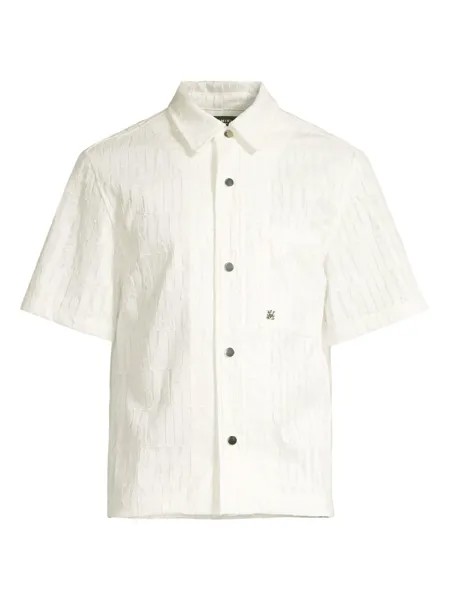 Рубашка с короткими рукавами с логотипом Burnout Amiri, белый