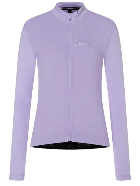 Лонгслив super.natural Merino Fahrradtrikot, фиолетовый