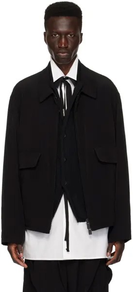 Черная куртка на молнии Yohji Yamamoto