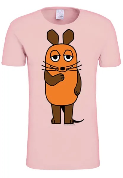 Футболка Logoshirt DIE SENDUNG MIT DER MAUS, розовый