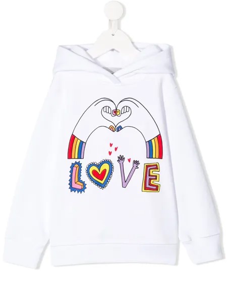 Stella McCartney Kids худи с принтом Love Hands