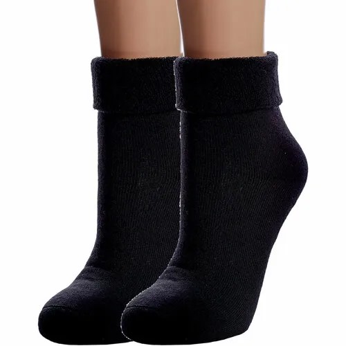Носки PARA socks, 2 пары, размер 25, черный