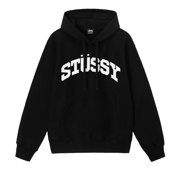 Толстовка Stussy Block Sport пигментного цвета, цвет Черный