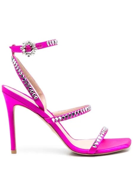 Stuart Weitzman туфли с кристаллами, розовый
