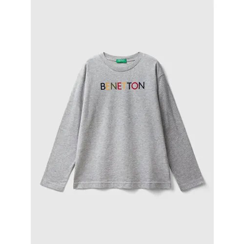 Лонгслив UNITED COLORS OF BENETTON, размер S, серый