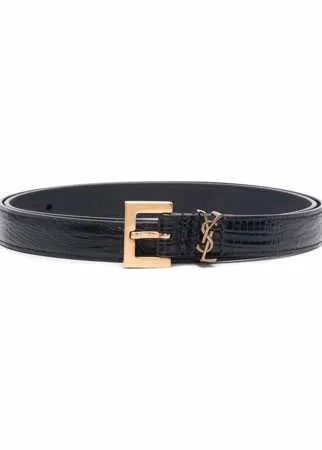 Saint Laurent ремень с монограммой