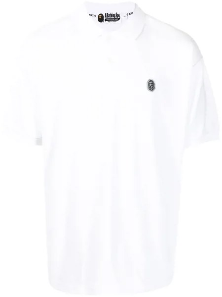 A BATHING APE® рубашка поло с нашивкой-логотипом