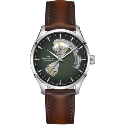 Наручные часы Hamilton Jazzmaster, коричневый, зеленый