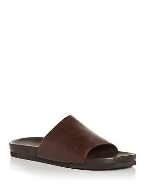Дизайнерские брендовые мужские коричневые кожаные сандалии Smith Toe на платформе без шнурков 12 M