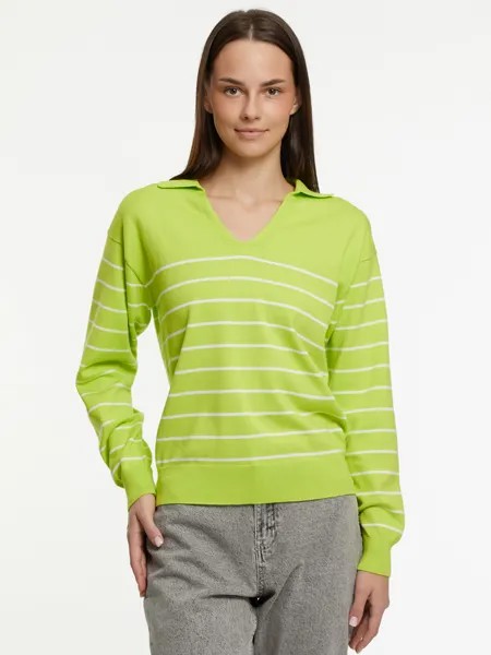 Пуловер женский oodji 63812715 зеленый 2XL