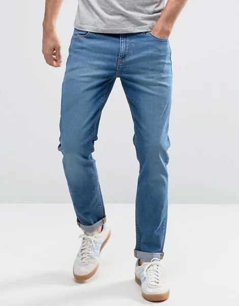 Синие джинсы скинни ASOS Eco-Синий