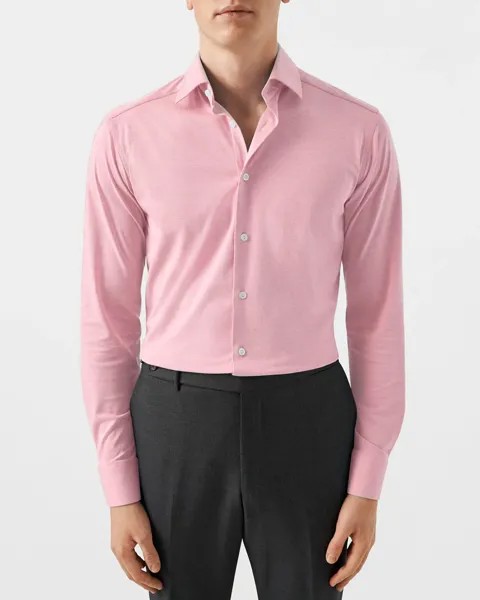 Мужская эластичная спортивная рубашка современного кроя 4Flex Eton, цвет Pink/Red