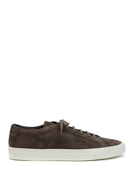 Коричневые мужские кожаные кроссовки с логотипом Common Projects