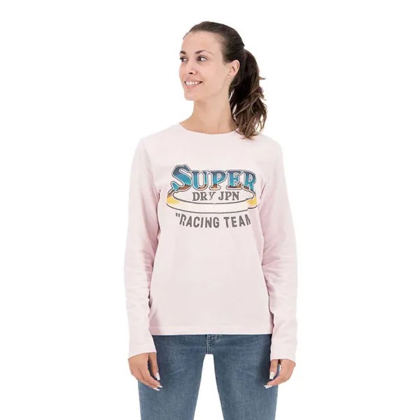 Лонгслив Superdry Vintage Boho Graphic, белый