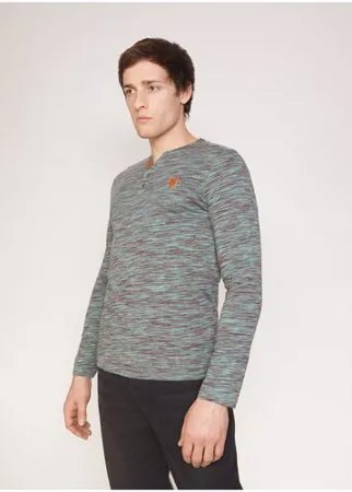 Лонгслив Zolla мужские; модель: z01132317301169N0; цвет: бирюзовый; размер: XL
