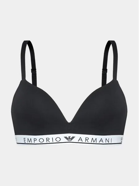 Бюстгальтер без косточек Emporio Armani Underwear, черный