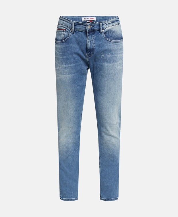 Джинсы узкого кроя Tommy Jeans, светло-синий