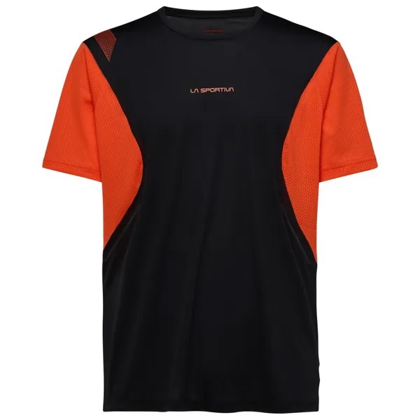 Беговая рубашка La Sportiva Resolute T Shirt, цвет Black/Cherry Tomato
