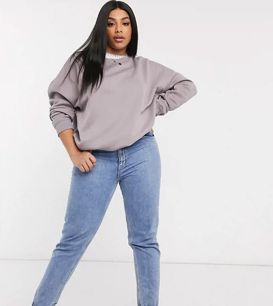 Серый свитшот в стиле oversized от Missguided Plus