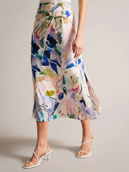 Асимметричная юбка-комбинация Ted Baker Salleey, разноцветная