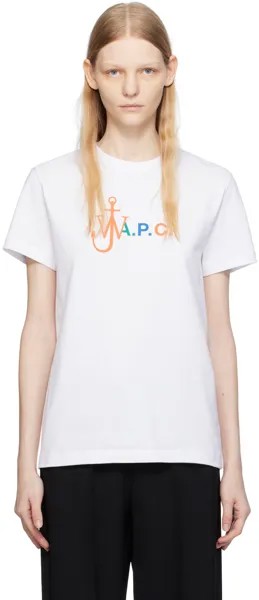 Белая футболка JW Anderson Edition A.P.C.