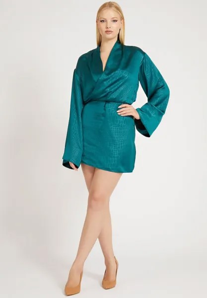 Коктейльное платье Guess, бирюзовый