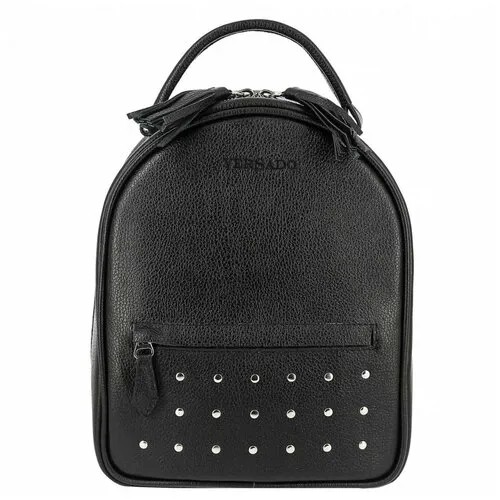 Женский кожаный рюкзак Versado B373 black