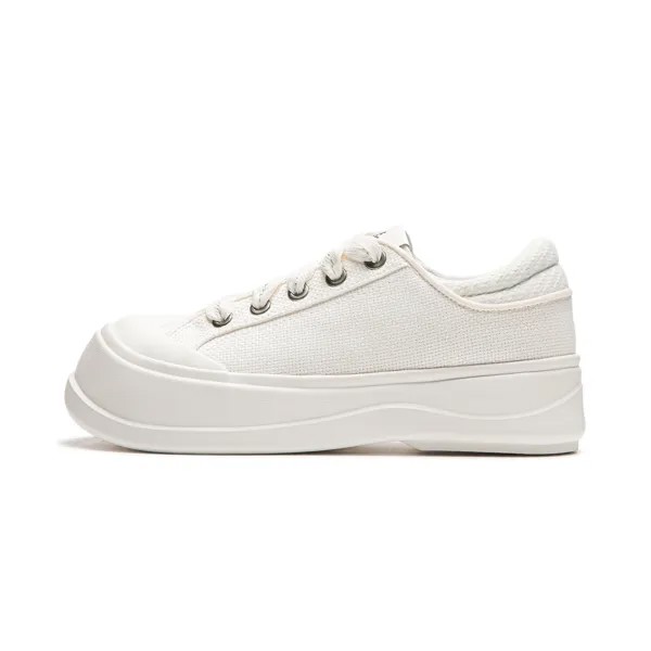 Кроссовки LINING Honey Platform Lifestyle Shoes Women's Low-top Milky White, слоновая кость