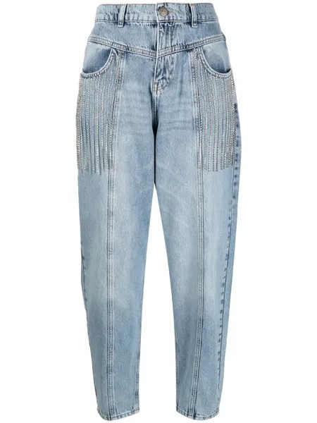 TWINSET зауженные джинсы с завышенной талией