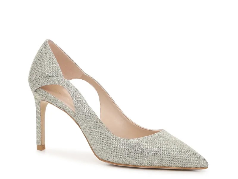 Туфли Stuart Weitzman Mariposa 85, серебряный металлик
