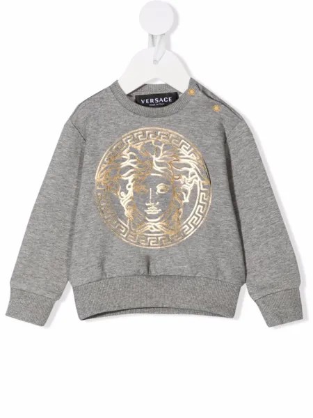 Versace Kids толстовка с логотипом