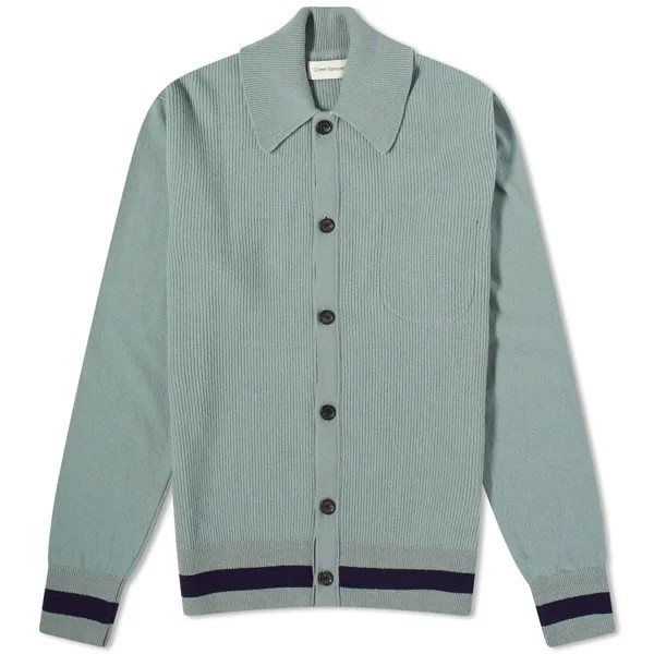 Кардиган Oliver Spencer Britten Knit, цвет Sea Green