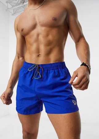 Синие шорты для плавания с логотипом PS Paul Smith-Синий