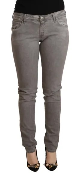 ACHT Jeans Серые хлопковые джинсовые брюки скинни с заниженной талией и эффектом пуш-ап s. Рекомендуемая розничная цена W30 – 300 долларов США.