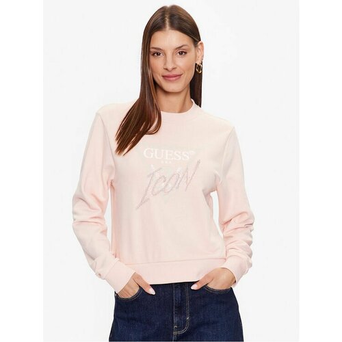 Свитшот GUESS, размер XXL [INT], розовый