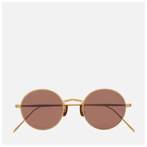 Солнцезащитные очки Oliver Peoples, круглые, оправа: металл, с защитой от УФ, красный