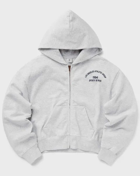 Свитер Sporty & Rich La Athletic Group Zipped, цвет heather gray