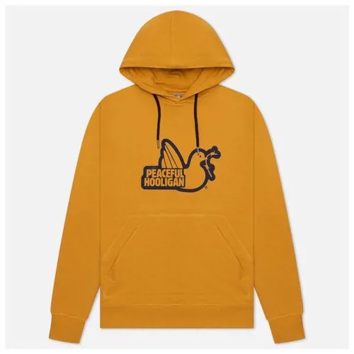 Мужская толстовка Peaceful Hooligan Outline Dove Hoodie жёлтый , Размер S