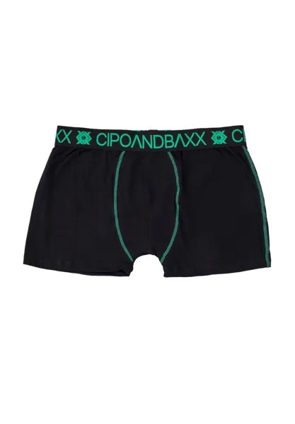 Боксеры с модными контрастными акцентами CIPO & BAXX, зеленый