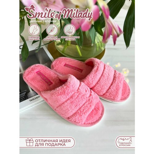 Тапочки Smile of Milady, размер 40/41, розовый