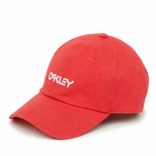 [912029-465] Мужская шапка Oakley из 6 панелей из выстиранного хлопка с ремешками