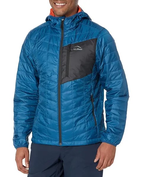 Куртка L.L.Bean Primaloft Packaway Hooded Regular, цвет Dark Marine Blue/Black
