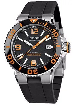 Швейцарские наручные  мужские часы Epos 3441.131.99.52.55. Коллекция Sportive Diver