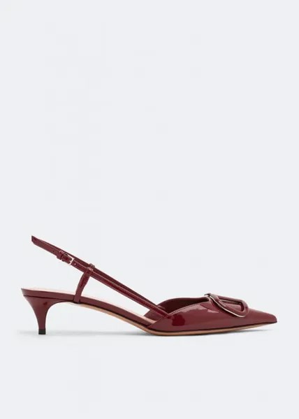 Туфли VALENTINO GARAVANI VLogo Signature slingback pumps, красный