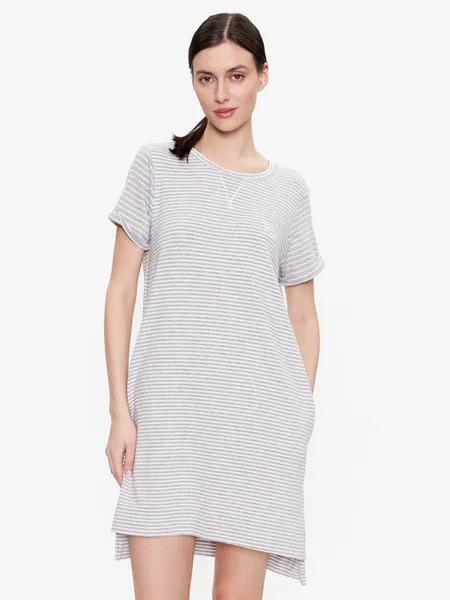 Ночная рубашка стандартного кроя Lauren Ralph Lauren, серый
