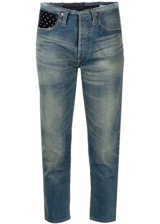 Comme Des Garçons Pre-Owned укороченные джинсы со вставками