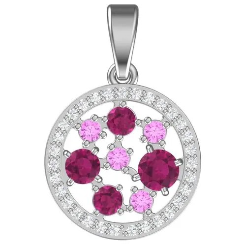 Серебряная подвеска фианитами 4101336-20355