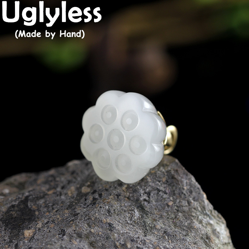 Ожерелье Uglyless AU750 из 100% настоящего 18-каратного золота с подвесками для женщин ожерелья с натуральным токаным нефритом ожерелья без цепочки 18 карат драгоценные камни ювелирные изделия