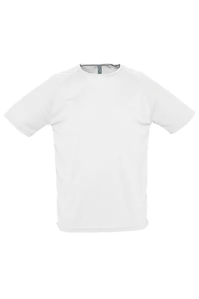 Спортивная футболка с короткими рукавами SOL'S, белый